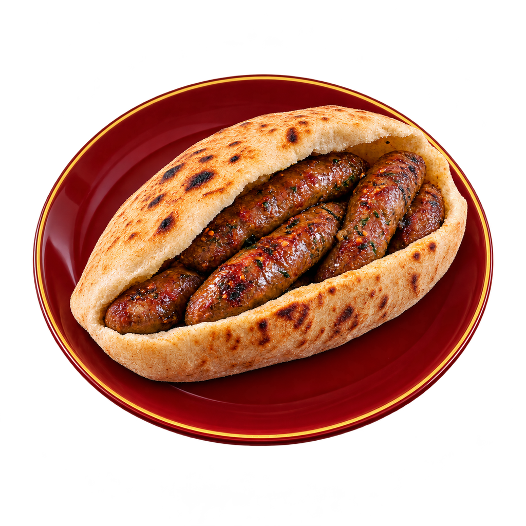 [MADINA-MENU-SANDWICH-07-2] Lamb Sausage Sandwich (فرنساوي)