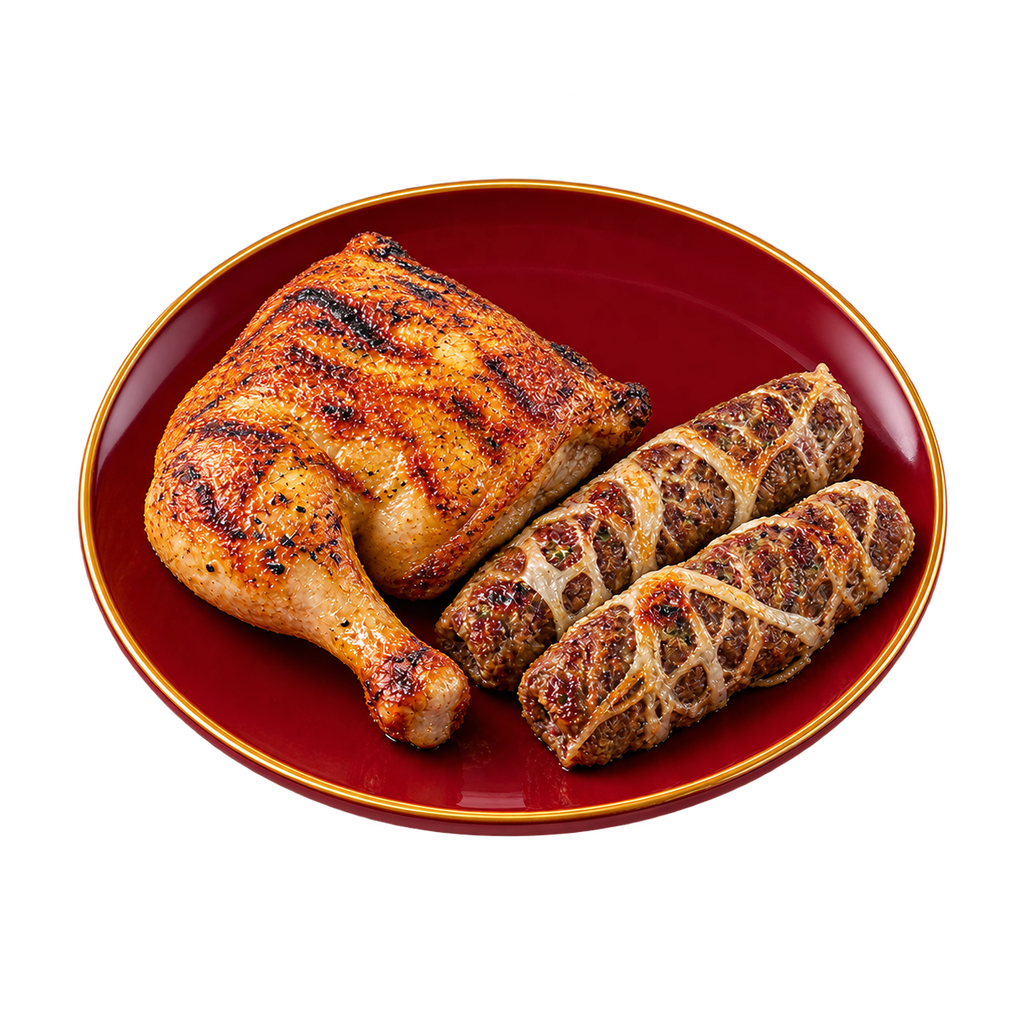 [MADINA-MENU-MEAL-05-3] وجبة ربع فراخ وثمن طرب (إكسترا)