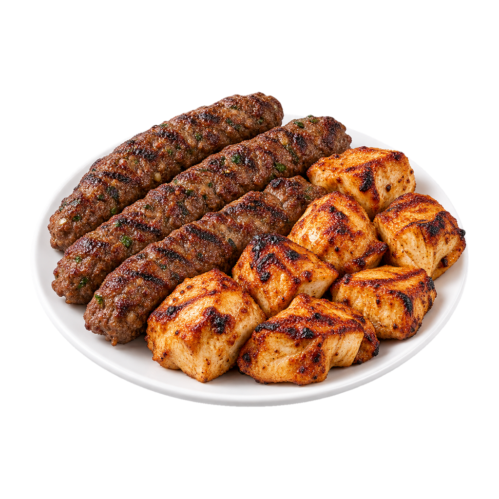 [MADINA-MENU-MIX-MEAL-04] Kofta and Shish Meal
