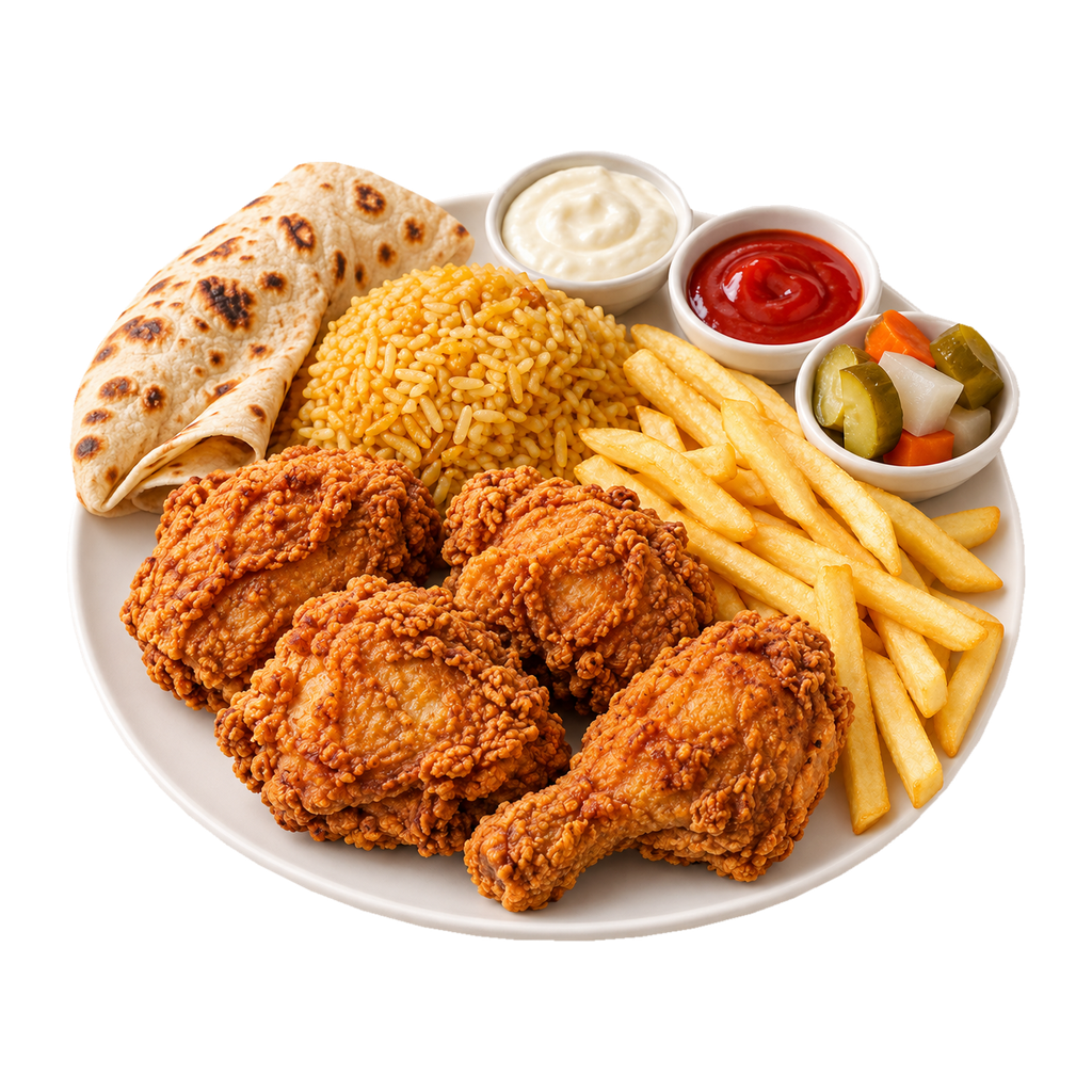[AS000000060-01] فراخ بروستد (٤ قطع)