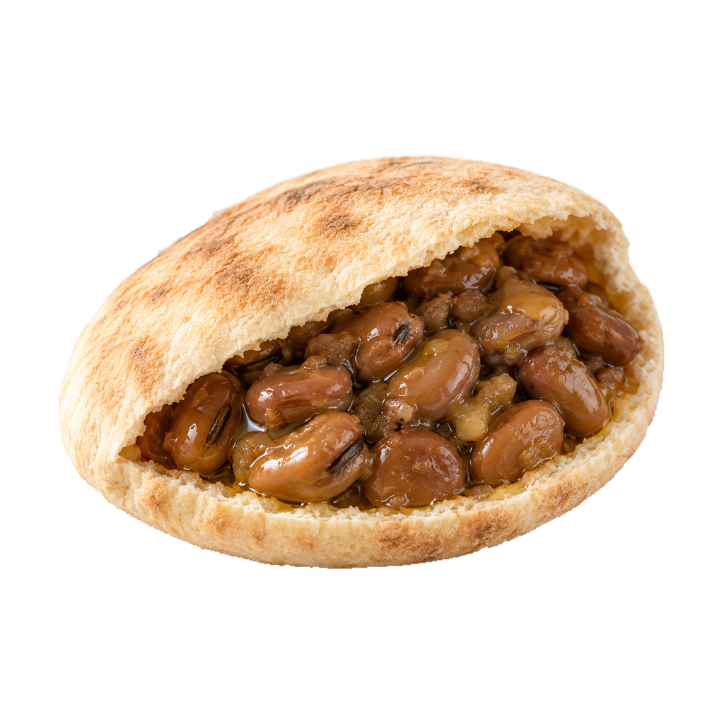 ساندوتش فول بالزيت الحار (شامي)