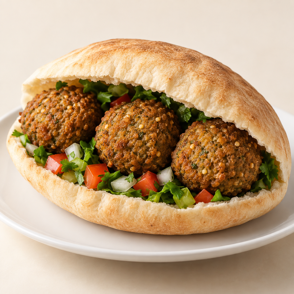 ساندوتش طعمية محشية (شامي)