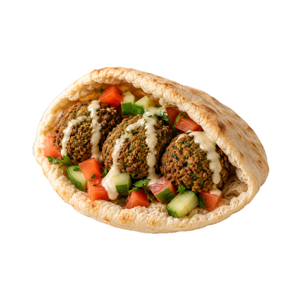 ساندوتش طعمية على بابا (شامي)