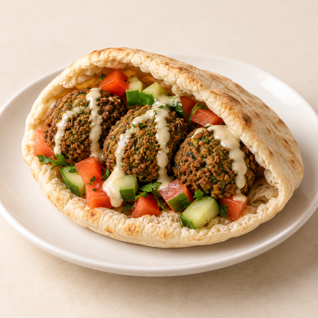 ساندوتش طعمية على بابا (شامي)