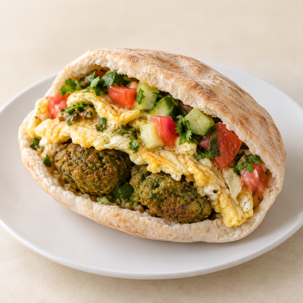 ساندوتش طعمية أومليت (شامي)