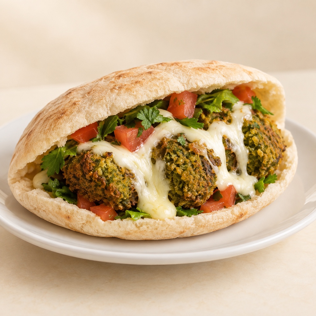 ساندوتش طعمية موتزاريلا (شامي)