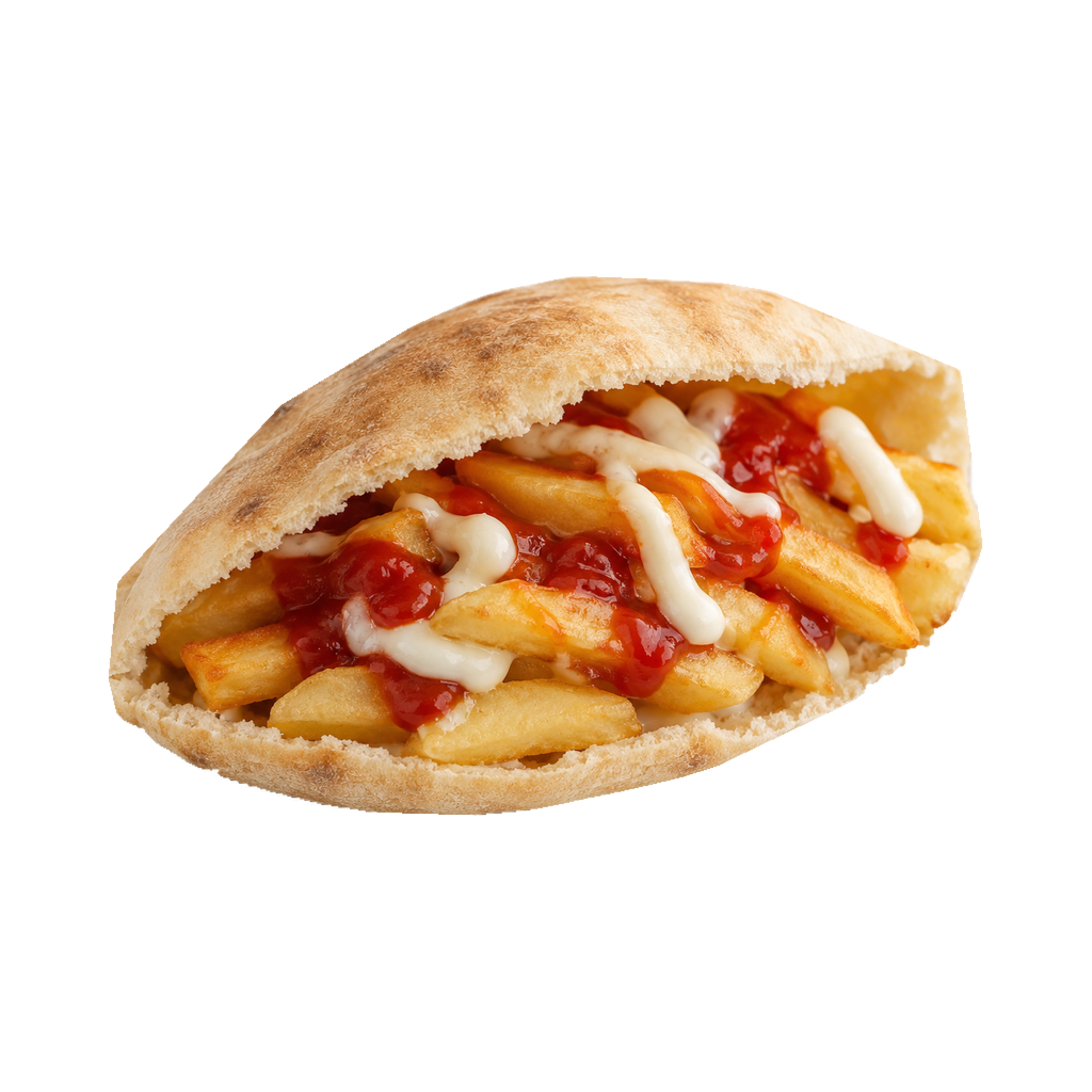 ساندوتش بطاطس كاتشب ومايونيز (شامي)
