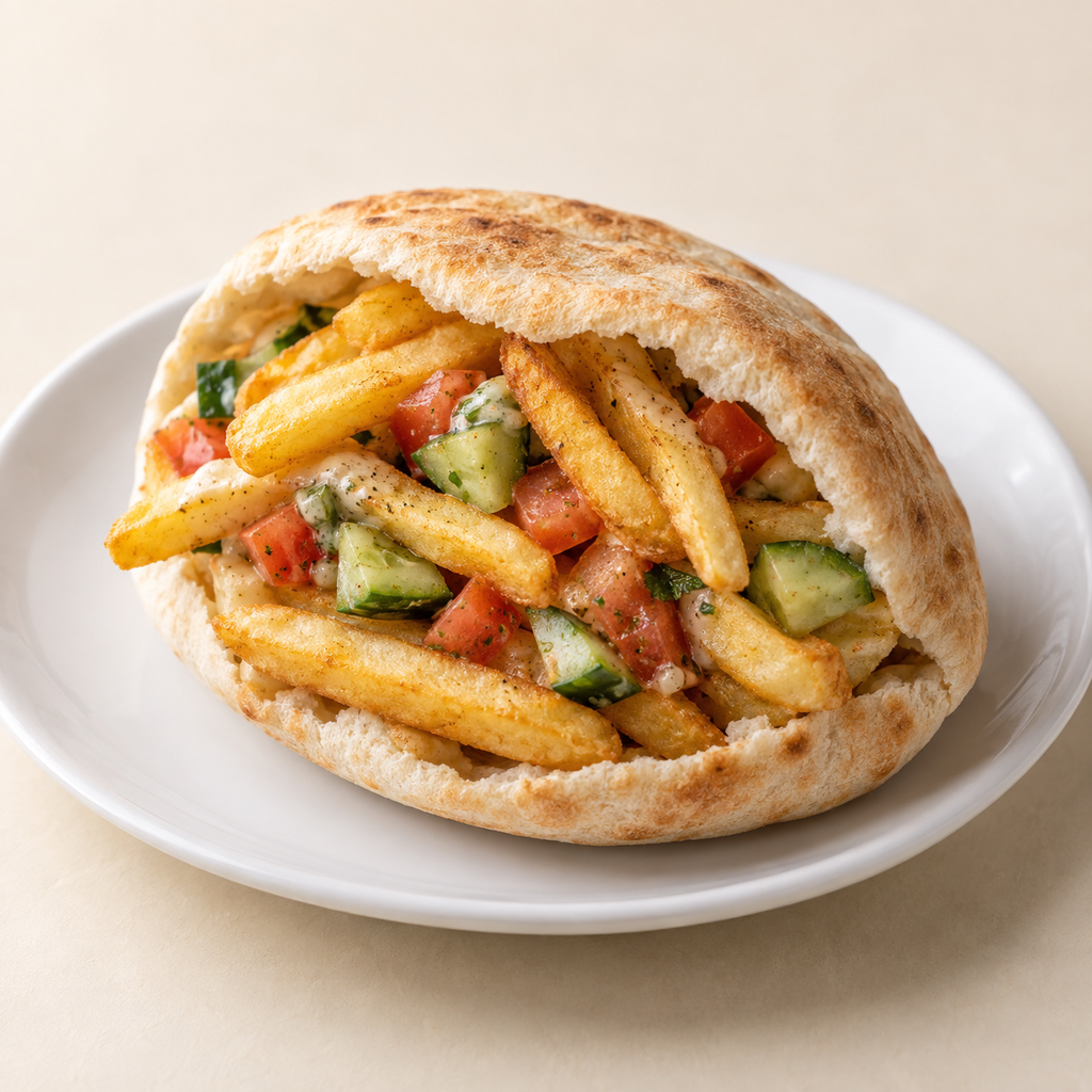 ساندوتش بطاطس على بابا (شامي)