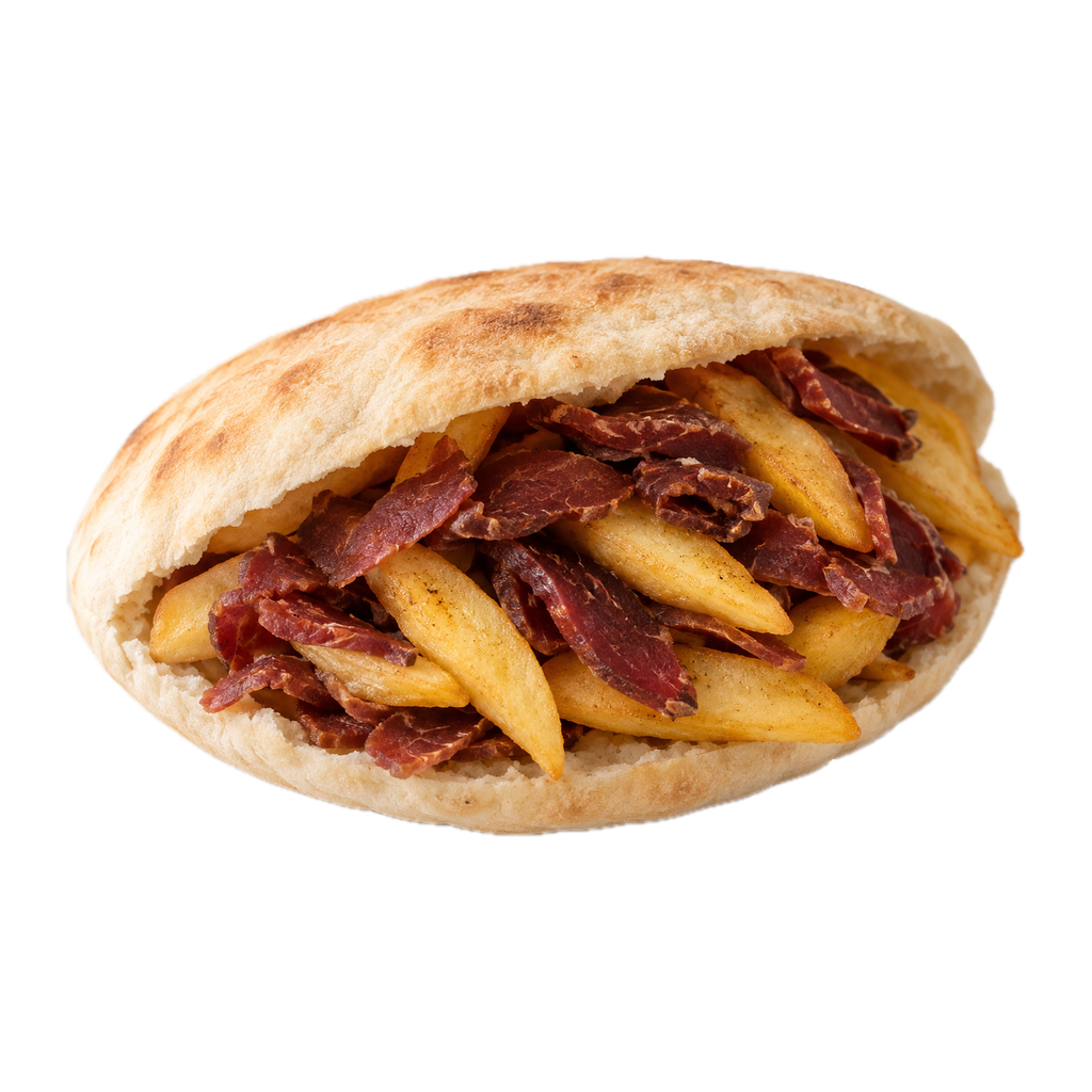ساندوتش بطاطس بسطرمة (شامي)
