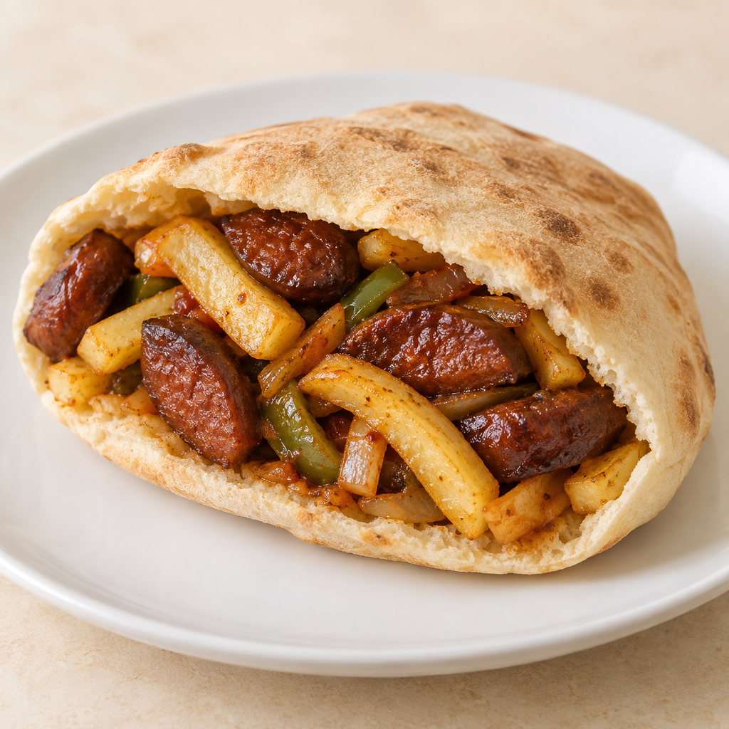 ساندوتش بطاطس سجق (شامي)