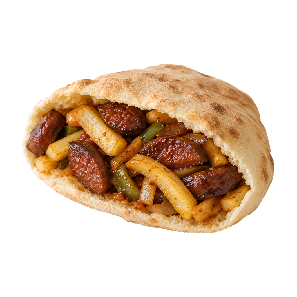 ساندوتش بطاطس سجق (شامي)