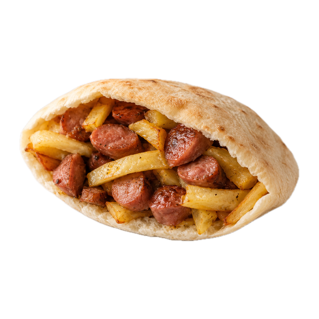 ساندوتش بطاطس سوسيس