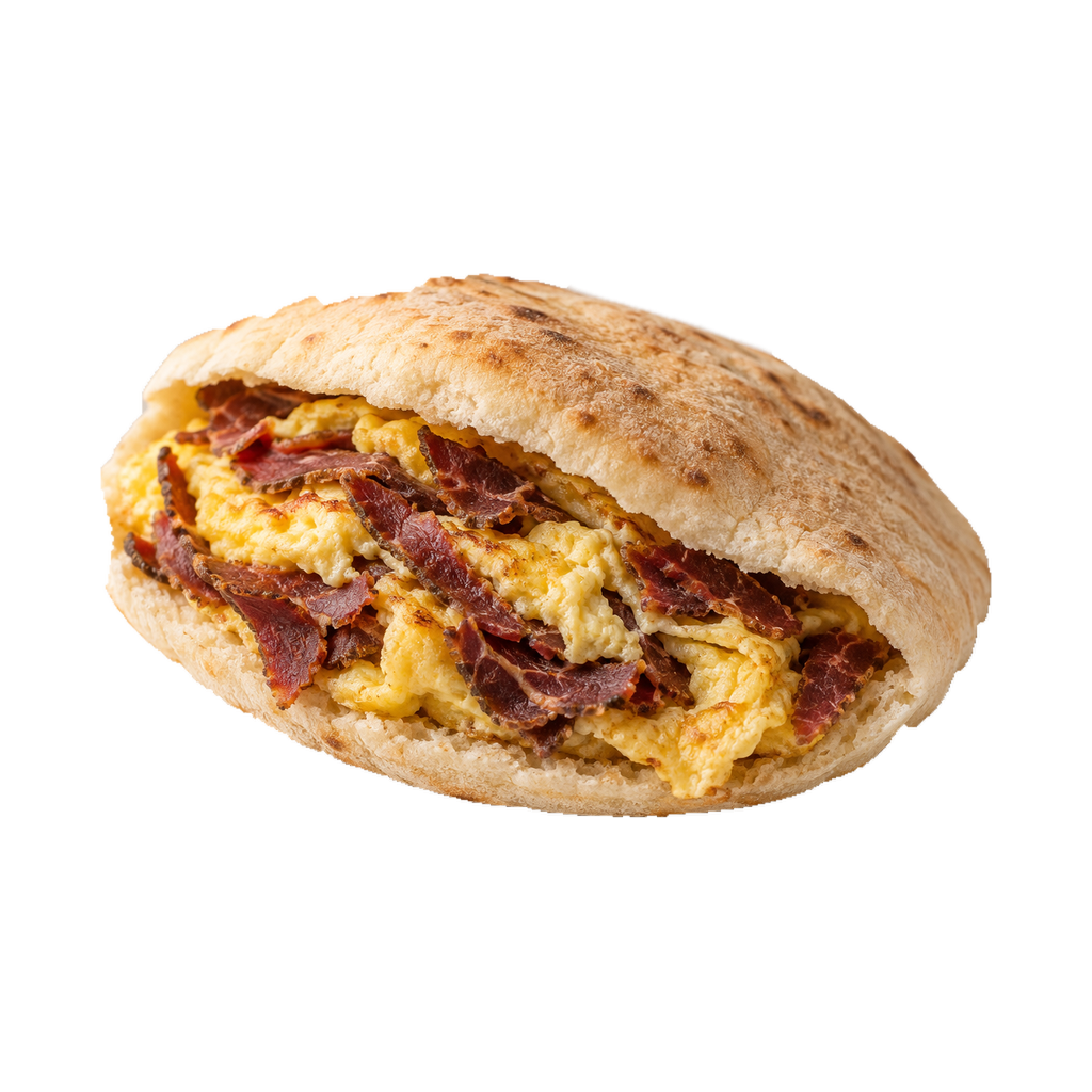 ساندوتش أومليت بسطرمة (شامي)