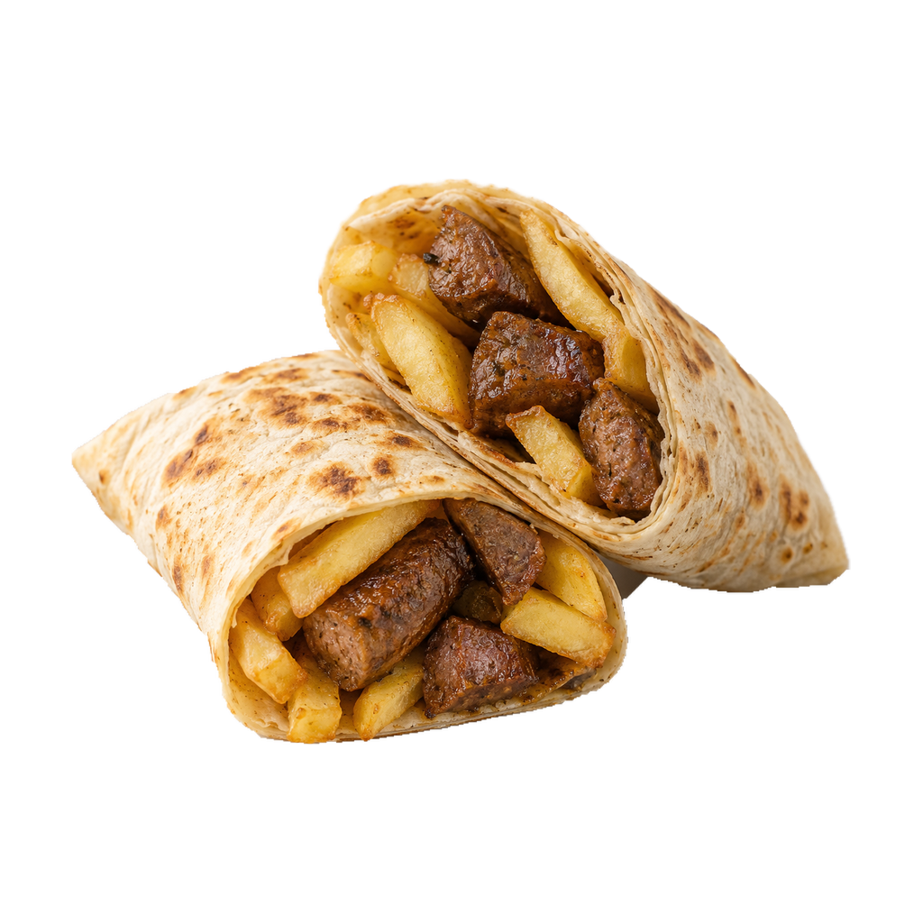[NEAMA-MENU-SYRIAN-08] ساندوتش بطاطس سجق سوري