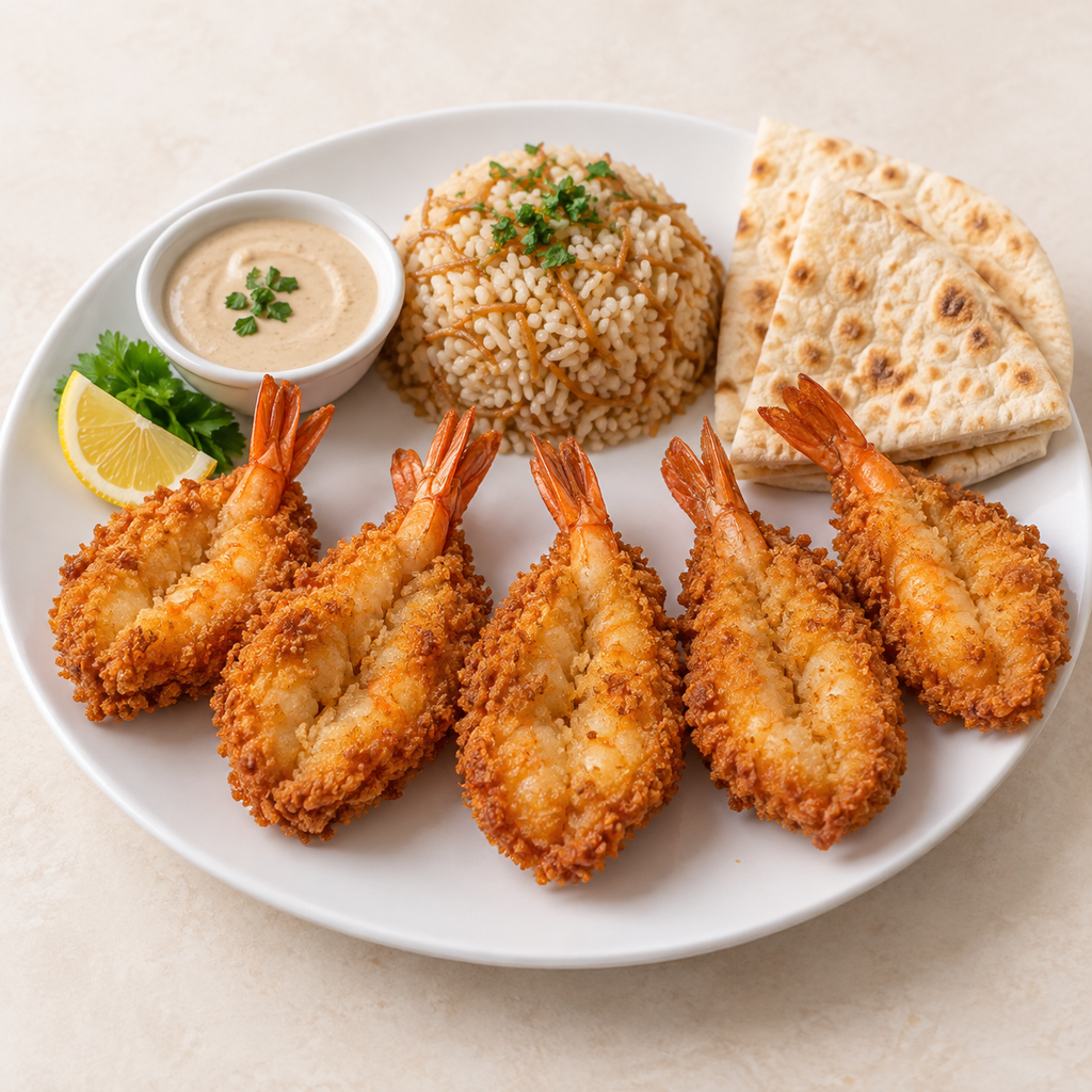 [GOMHOR-MENU-MEAL-09] وجبة جمبري بترفلاي