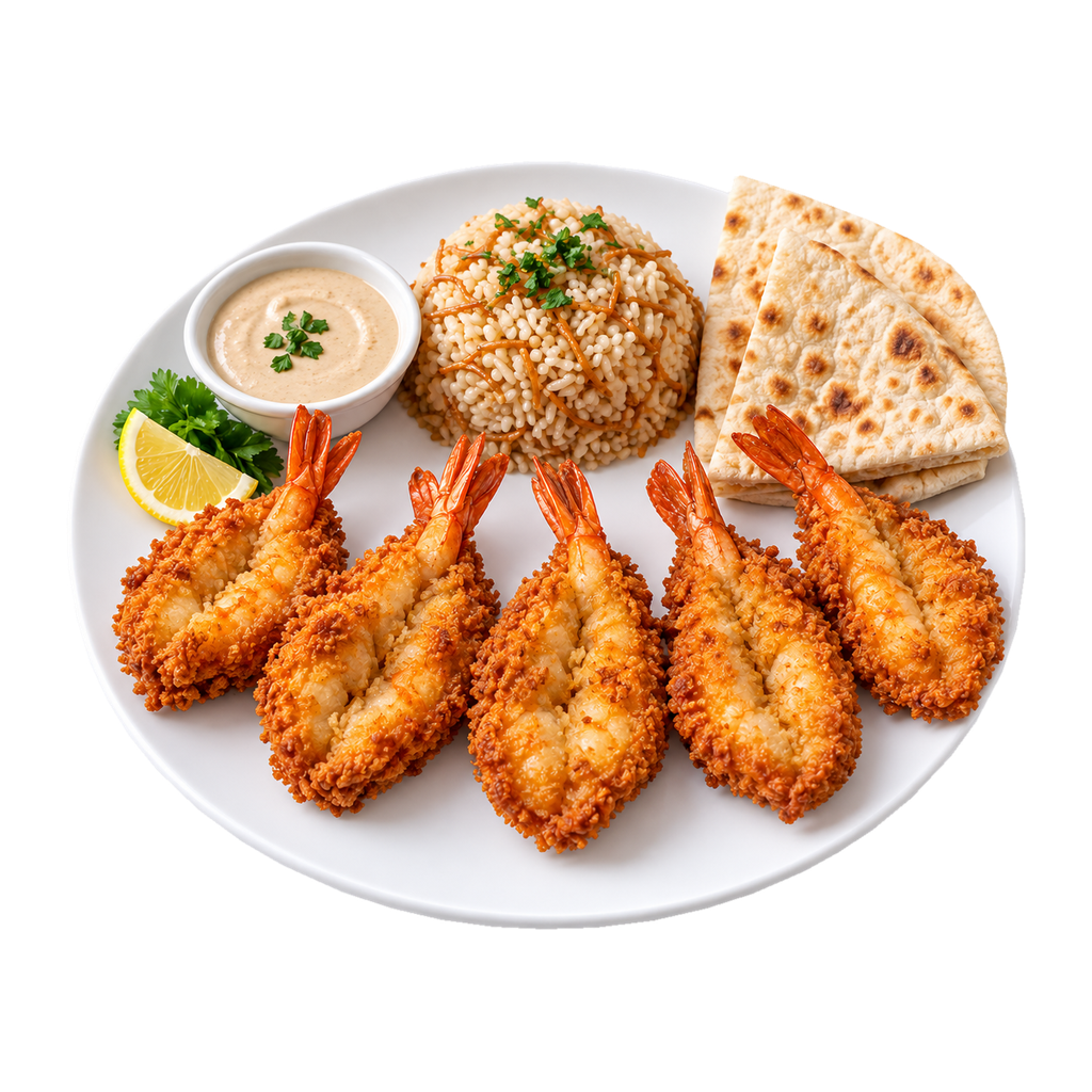 [GOMHOR-MENU-MEAL-09] وجبة جمبري بترفلاي