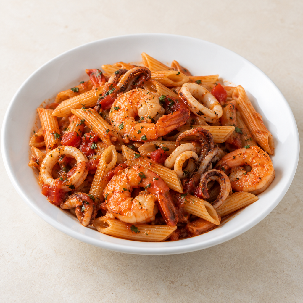 [GOMHOR-MENU-PASTA-02] مكرونة سي فود ريد صوص