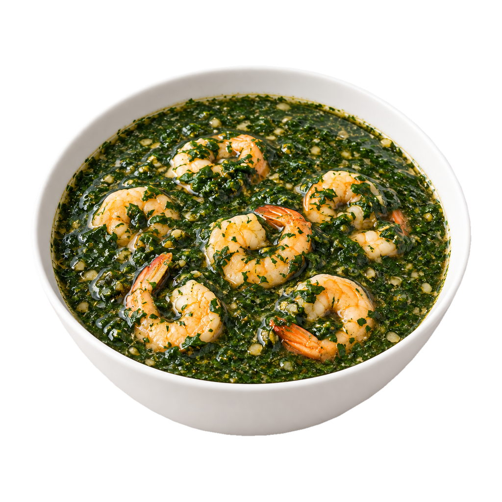 [GOMHOR-MENU-SOUP-03] ملوخية بالجمبري