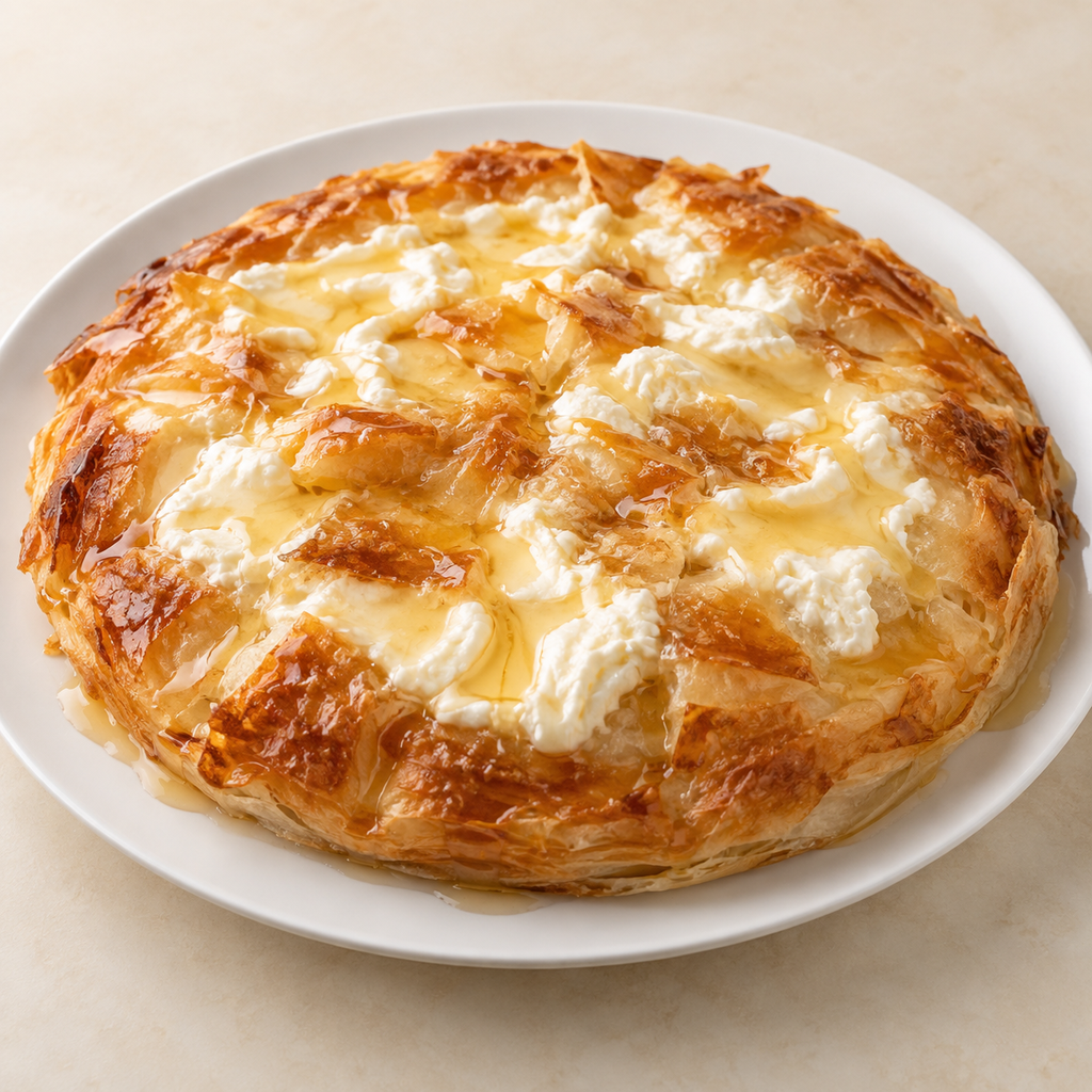 فطير حلو قشطة وعسل (وسط)