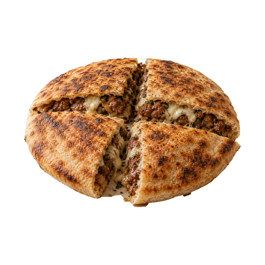 حواوشي بالجبنة والسجق
