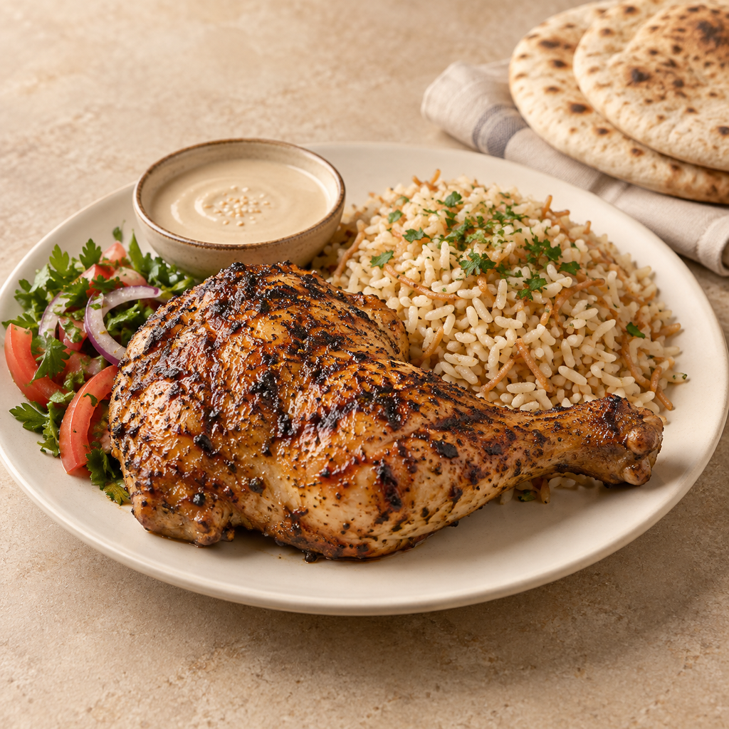 [MALEK-MENU-MEAL-04] وجبة ربع فرخة ورك