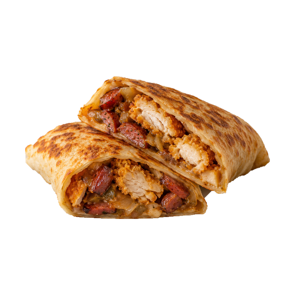 كريب فراخ بانيه على سجق