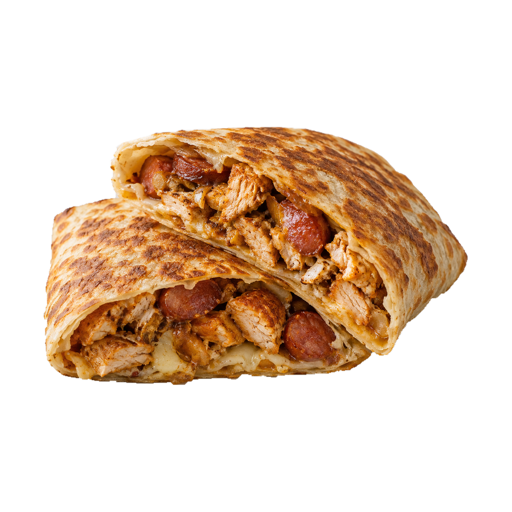 كريب فراخ كرسبي على سوسيس