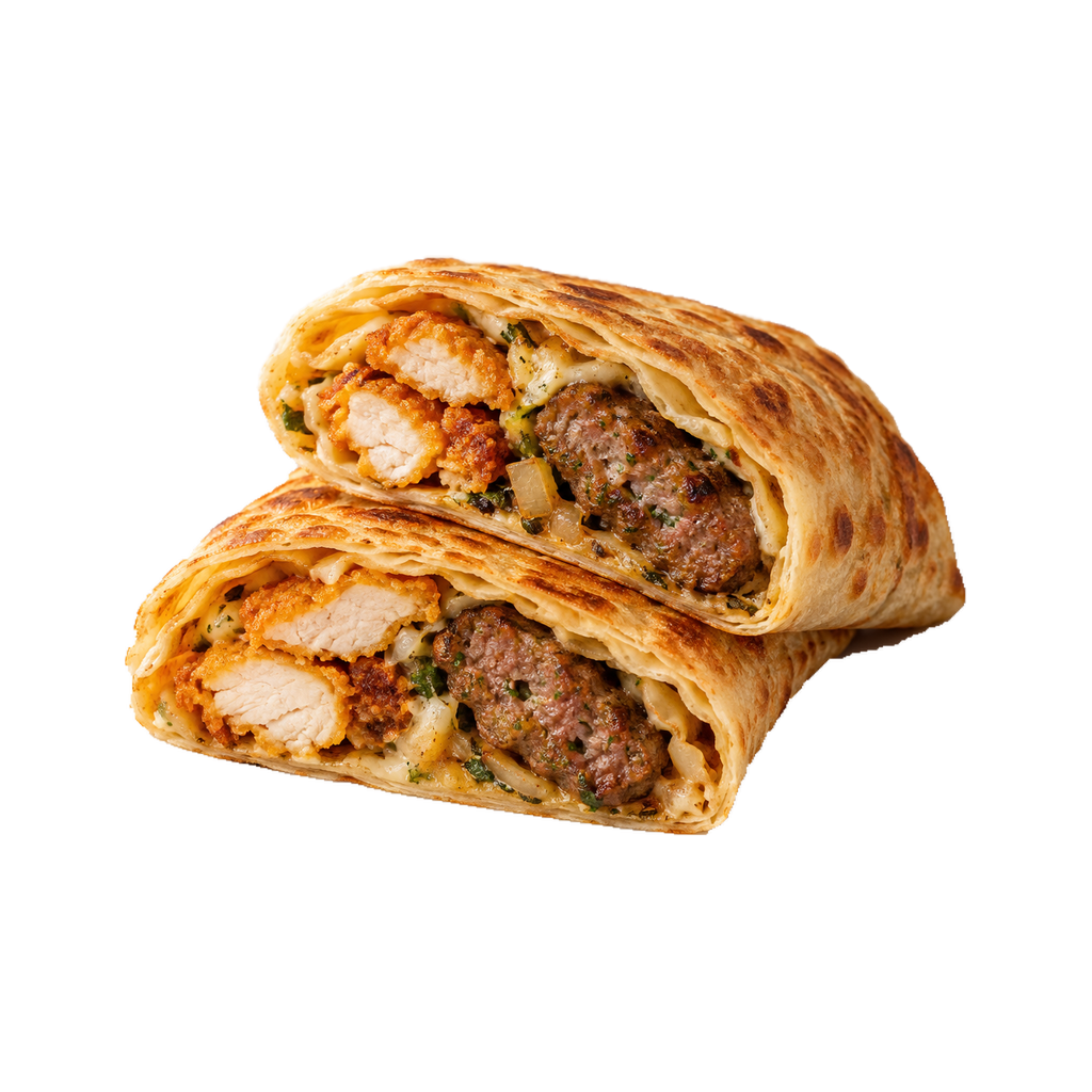 كريب بانيه على كفتة (سادة)
