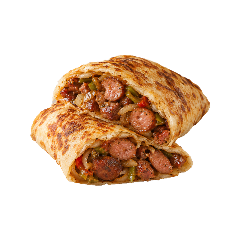 كريب سجق على سوسيس