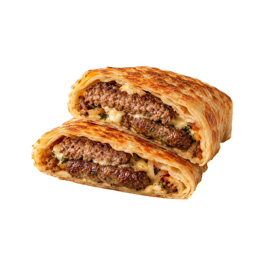كريب برجر على كفتة (سادة)