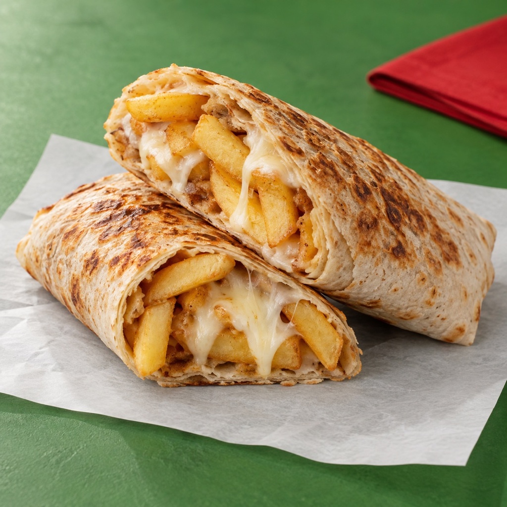 [FIG-SYRIAN-MOZZARELLA-FRIES] ساندوتش سوري بطاطس موتزريلا