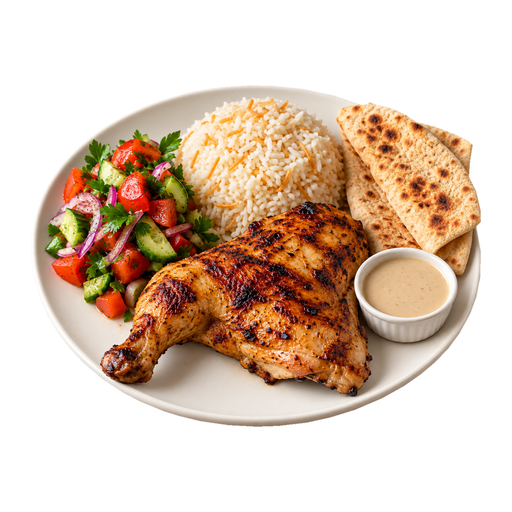 [SHA-CHICKEN-MEAL-1] وجبة فراخ (ورك)