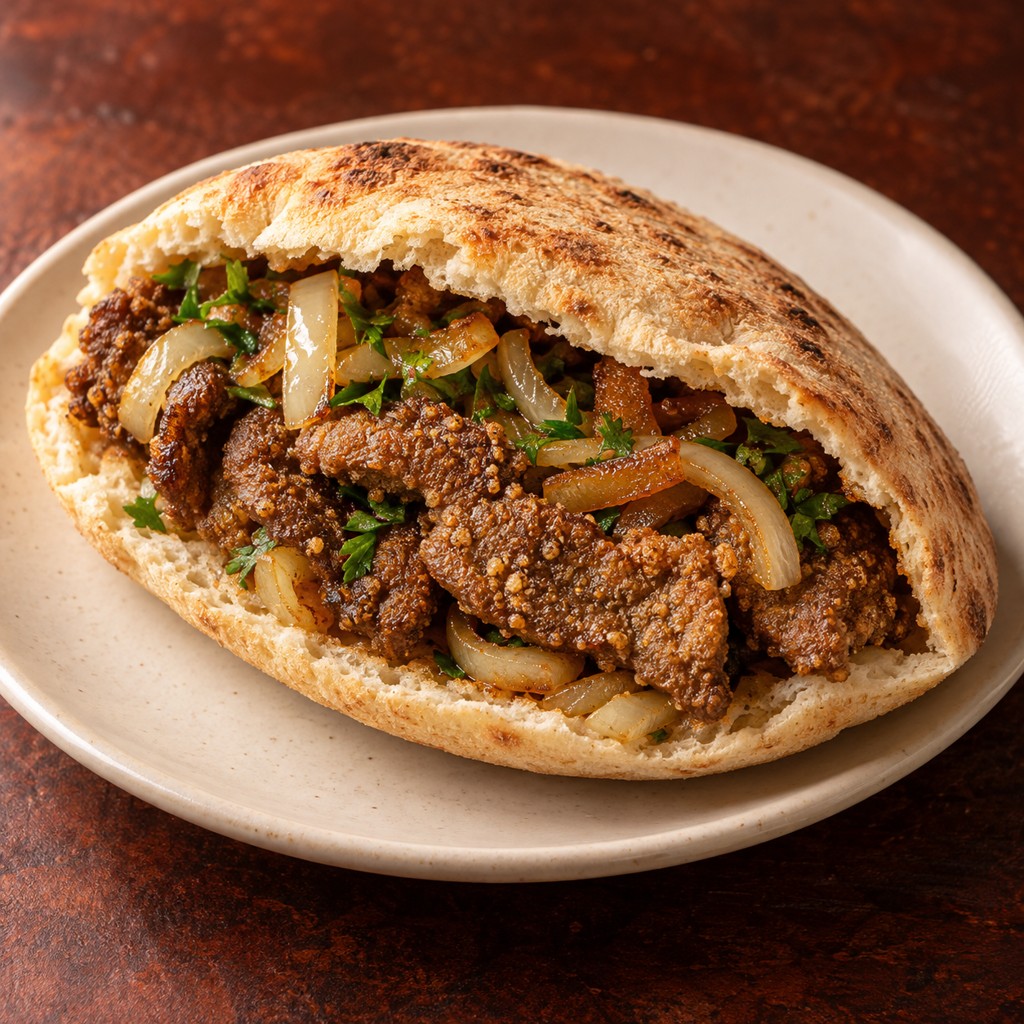 [SHA-BREAD-BREADED-LIVER-1] رغيف كبدة بانيه (Small)