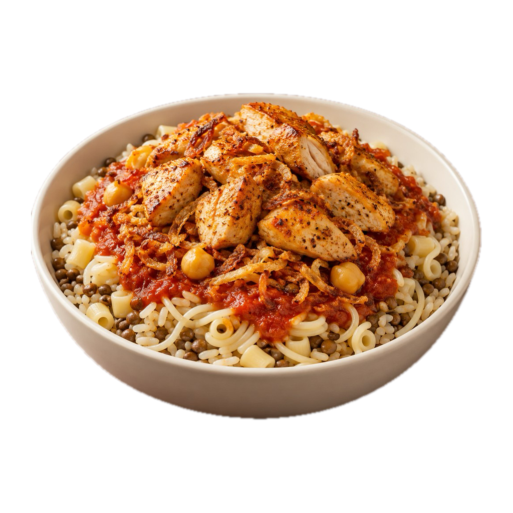 [RAS-KOSHARY-CHICKEN] كشري ميكس فراخ