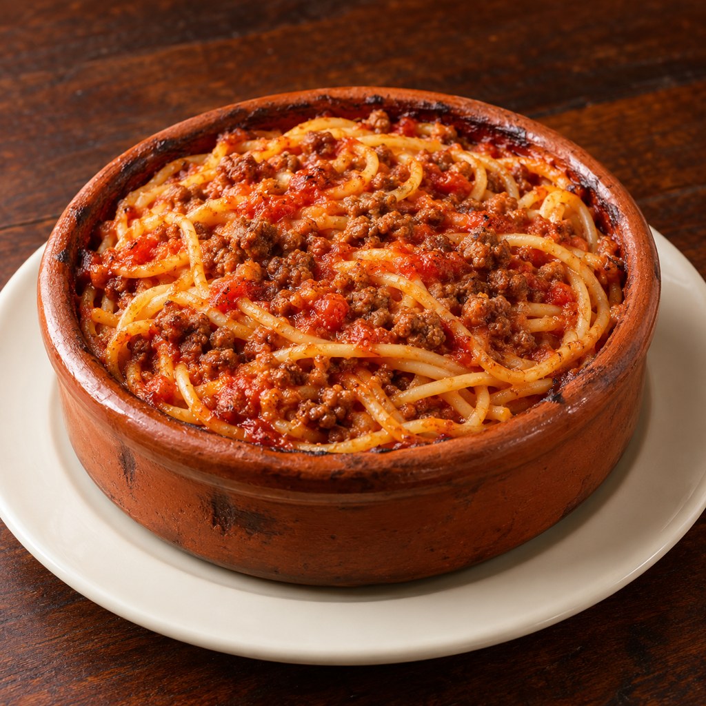 [RAS-SPAGHETTI-TAGEN-1] طاجن اسباجتي (لحمة)