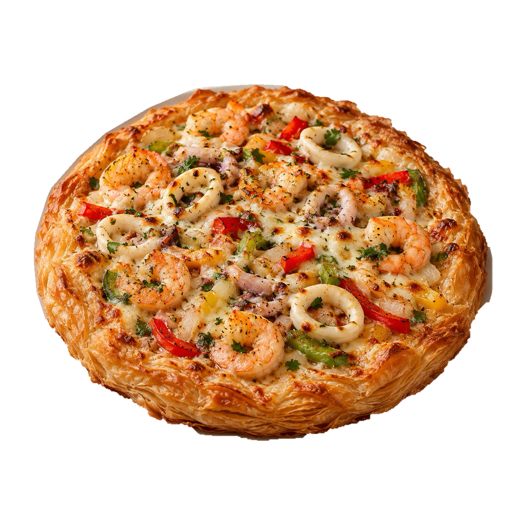 [RAS-ORIENTAL-SEAFOOD-1] بيتزا شرقي سي فود (وسط)