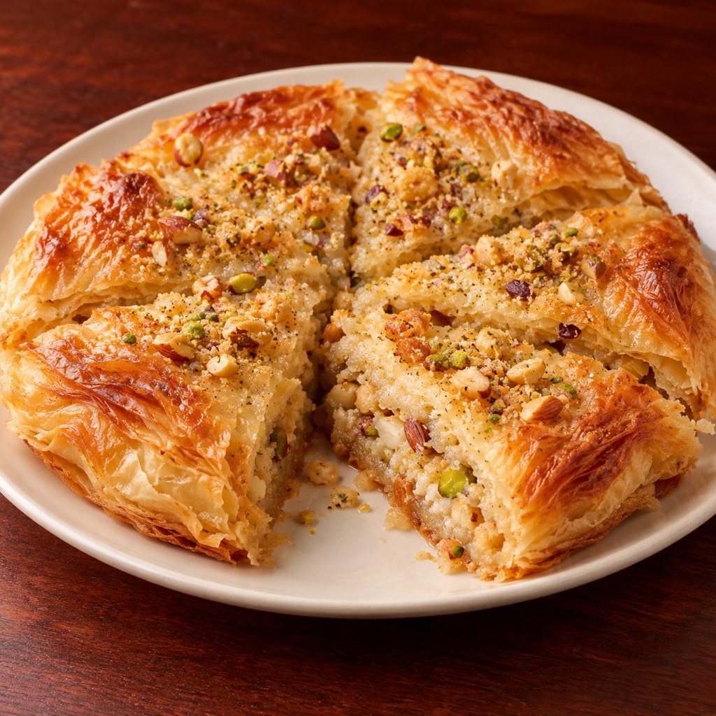 [RAS-SWEET-FETEER-BASBOUSA-1] فطير حلو بسبوسة (Medium)