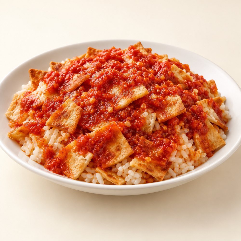 [ABLA-RICE-PLAIN-FATTA] فتة سادة