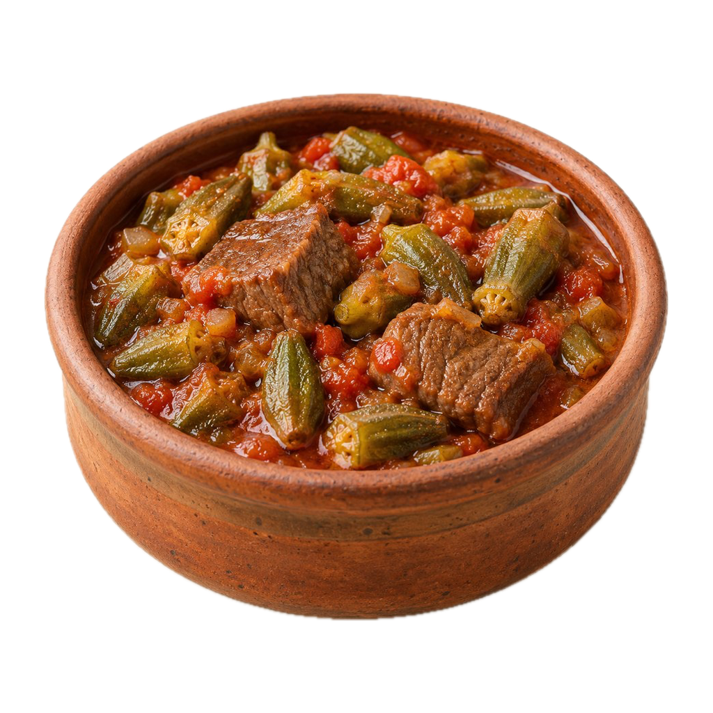 [ABLA-TAJINE-OKRA-MEAT] طاجن بامية باللحمة