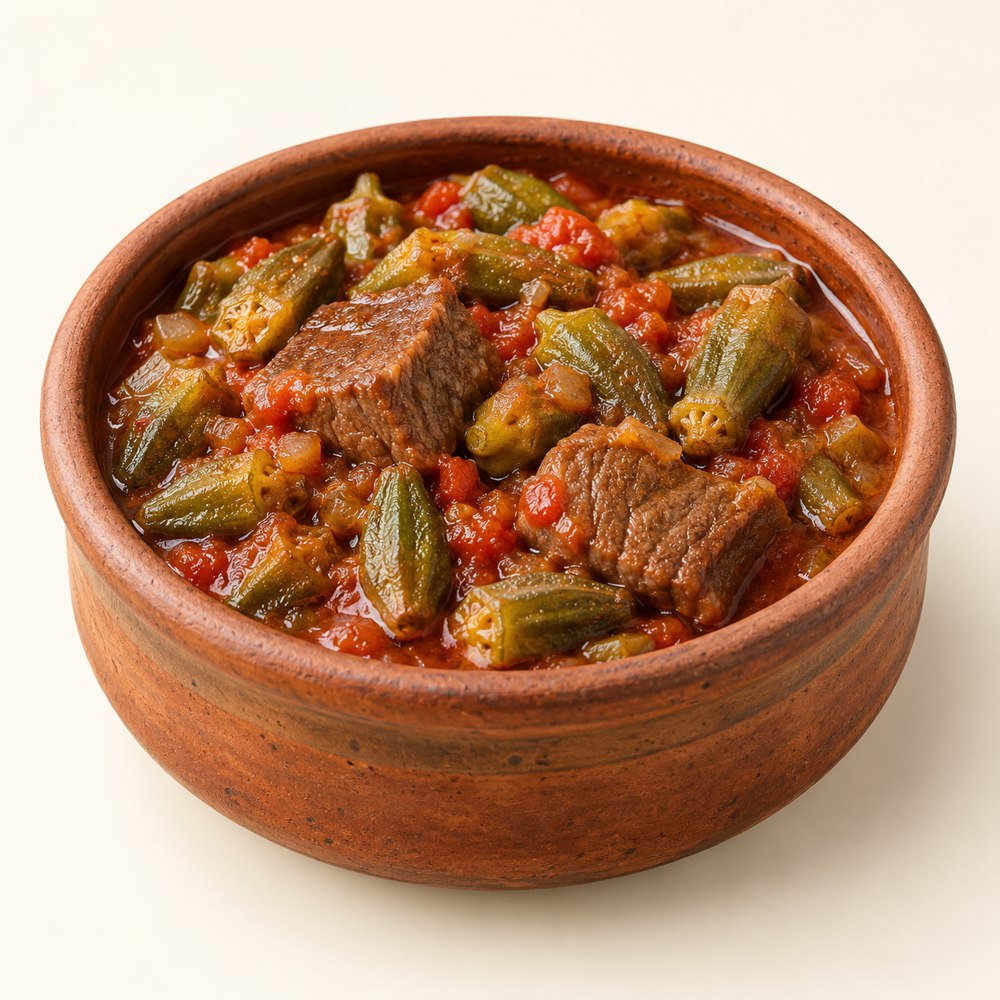 [ABLA-TAJINE-OKRA-MEAT] طاجن بامية باللحمة