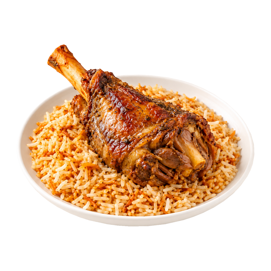 [ABLA-LAMB-SHANK] موزة ضاني مع الأرز