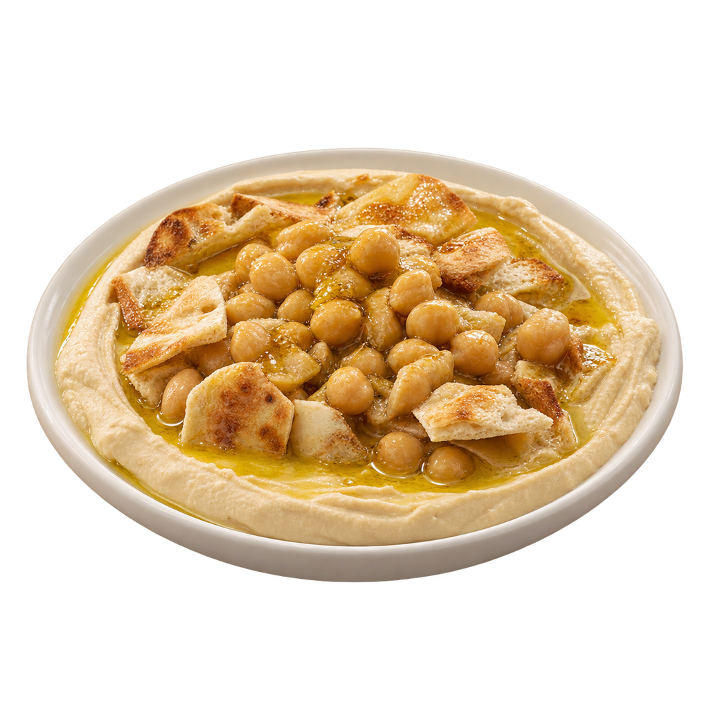 [RAYAN-MENU-FATTEH-03-1] Chickpea Fatteh with Olive Oil (وسط)