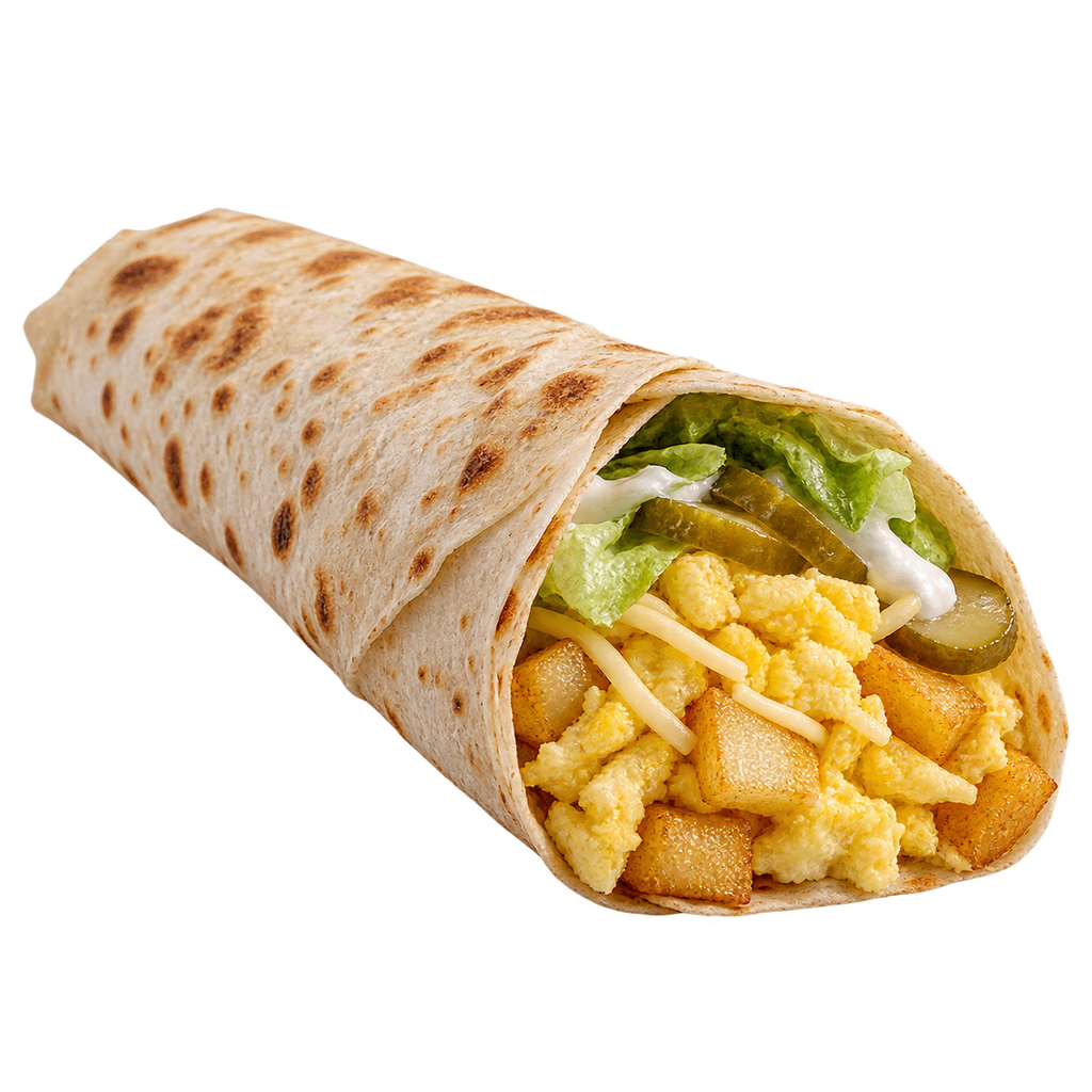 [RAYAN-MENU-MIX-10-1] Fries, Egg and Roumy Cheese Sandwich (صاج)