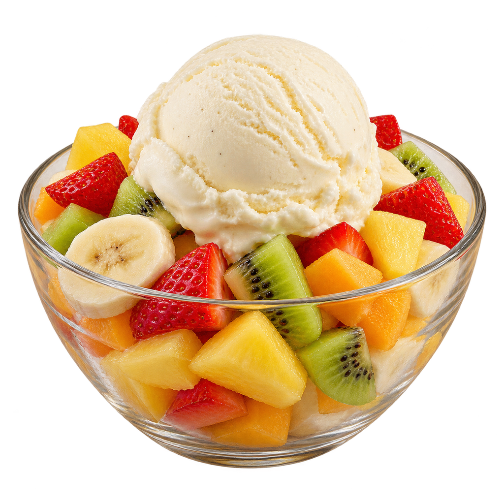 [TASTY-MENU-FRUIT-BOWL-005] Fruit Salad with Ice Cream