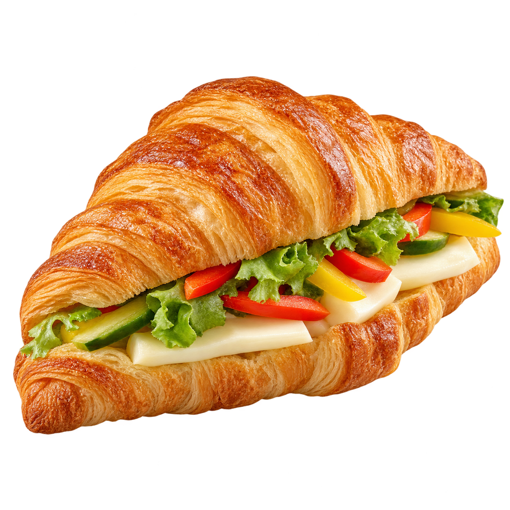 [CROISSANT-MENU-002] كرواسون جبنة وخضار