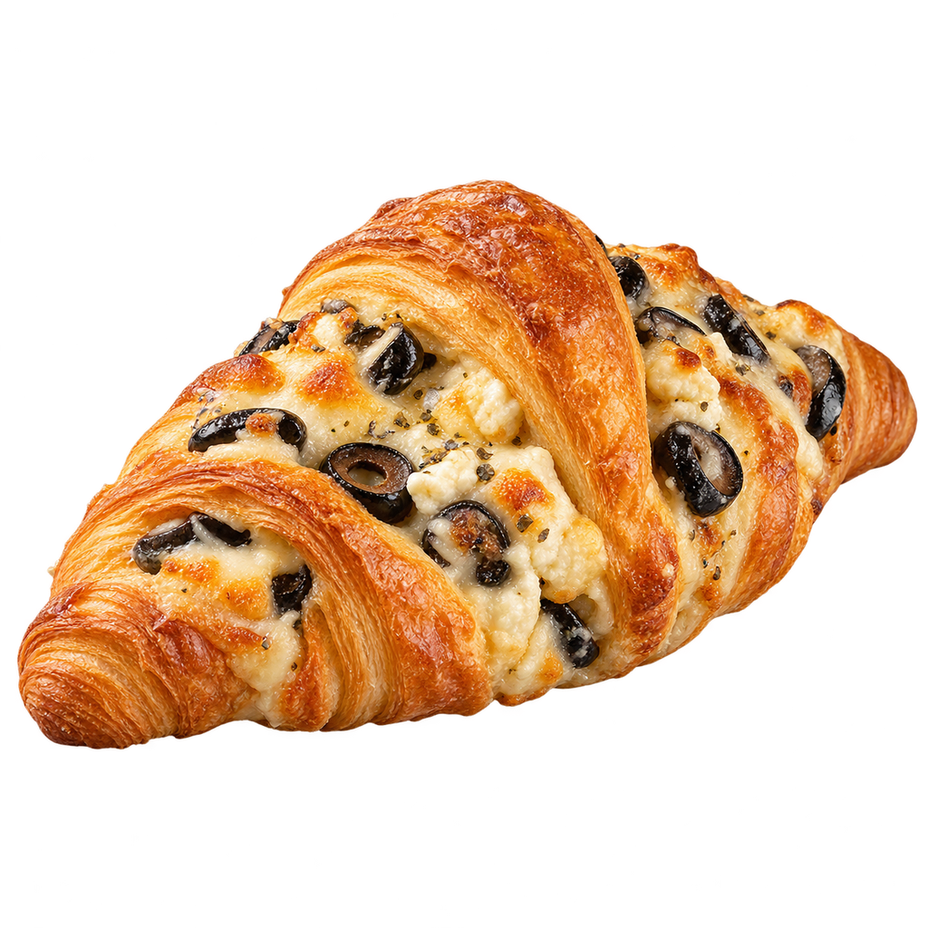 [CROISSANT-MENU-006] كرواسون جبنة وزيتون