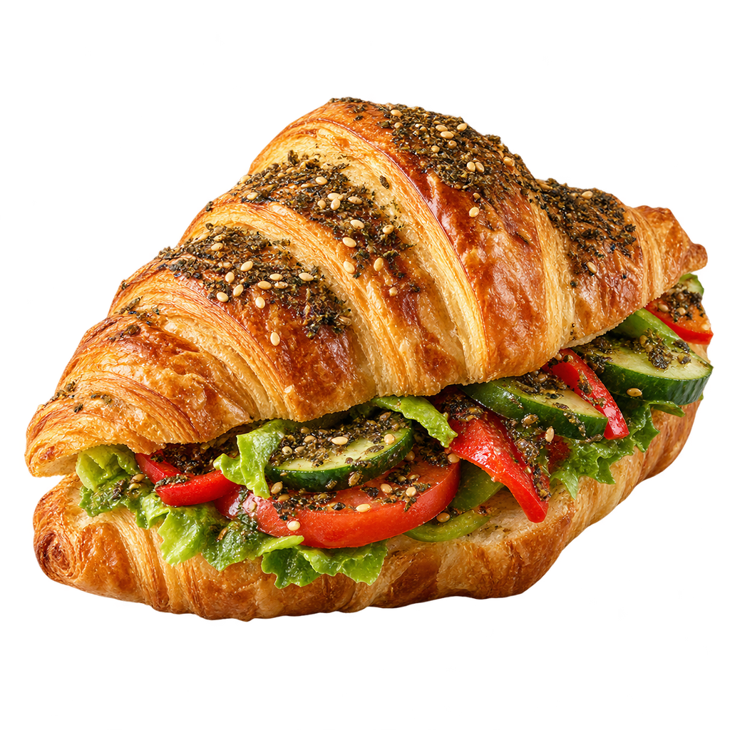 [CROISSANT-MENU-012] كرواسون زعتر وخضار