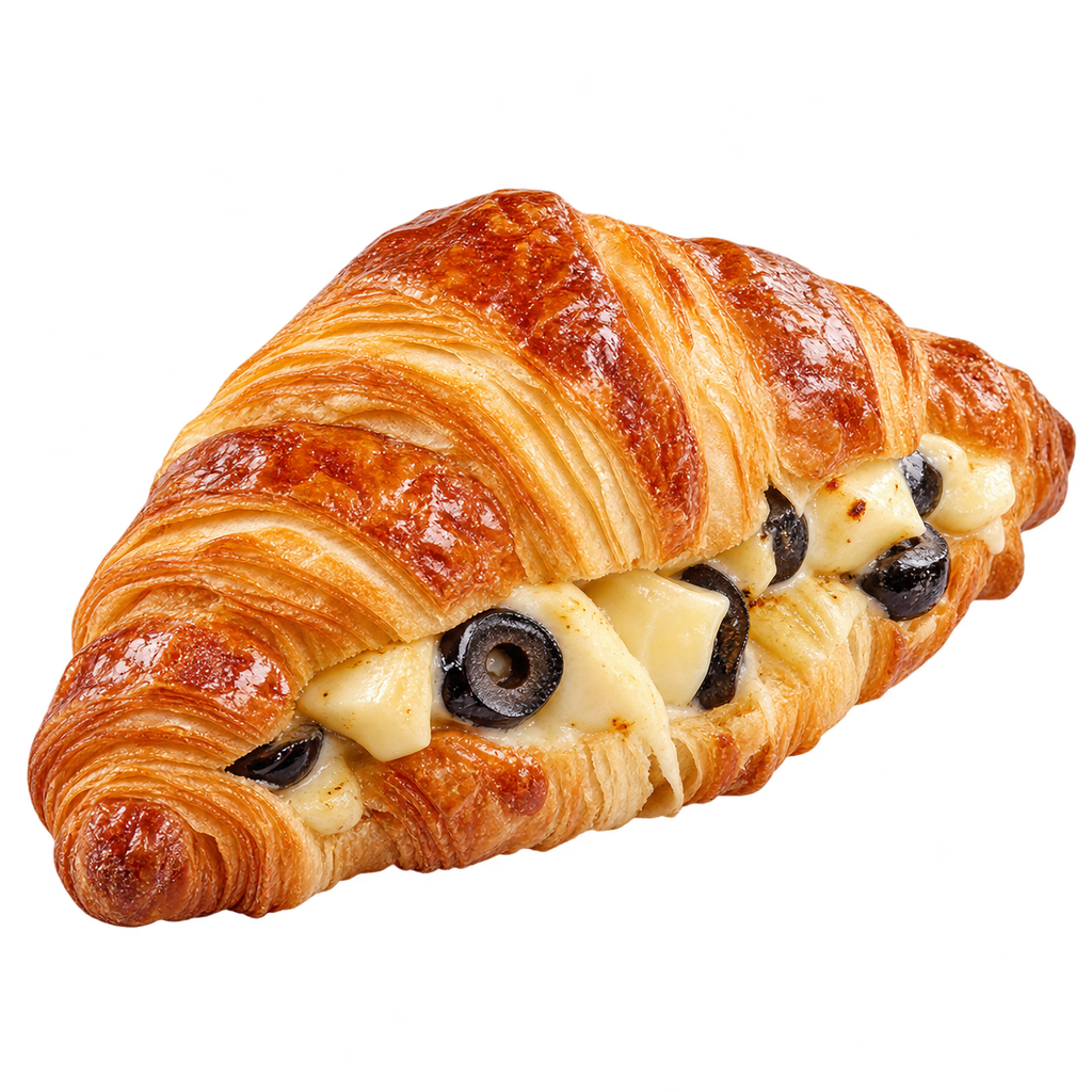 [CROISSANT-MENU-013] كرواسون قشقوان وزيتون