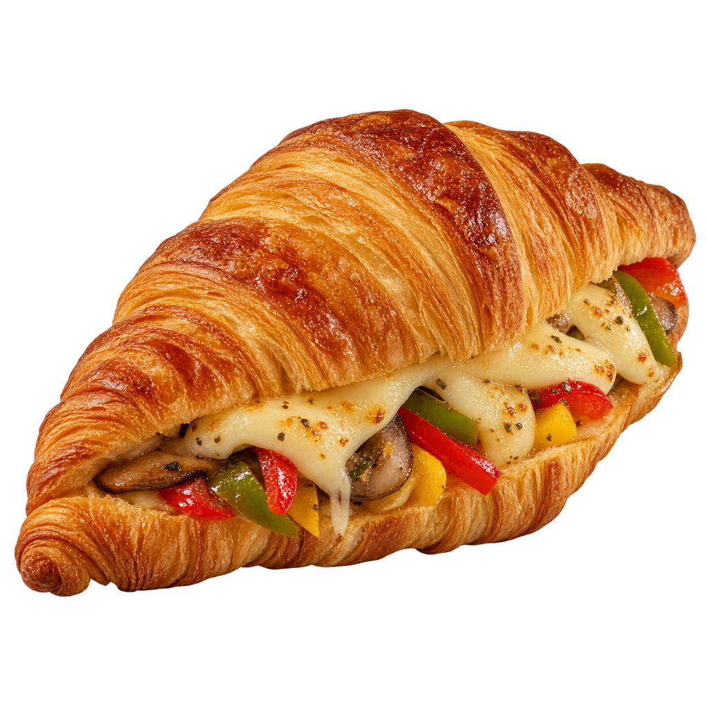 [CROISSANT-MENU-014] كرواسون قشقوان وخضار