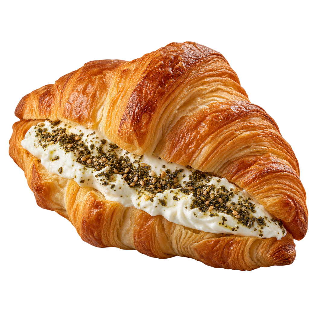[CROISSANT-MENU-015] كرواسون لبنة وزعتر